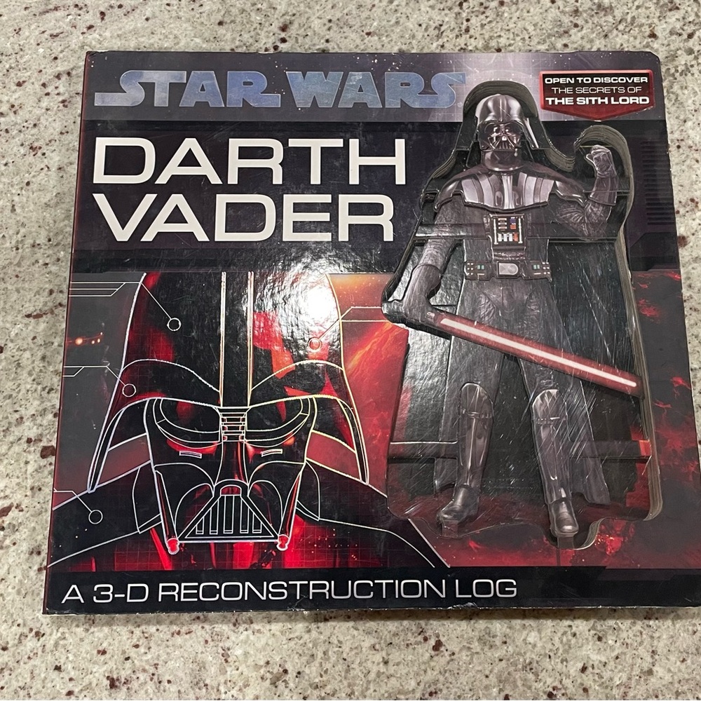 Star Wars Darth Vader 3-D reconstruction logbook all hard cover every page
